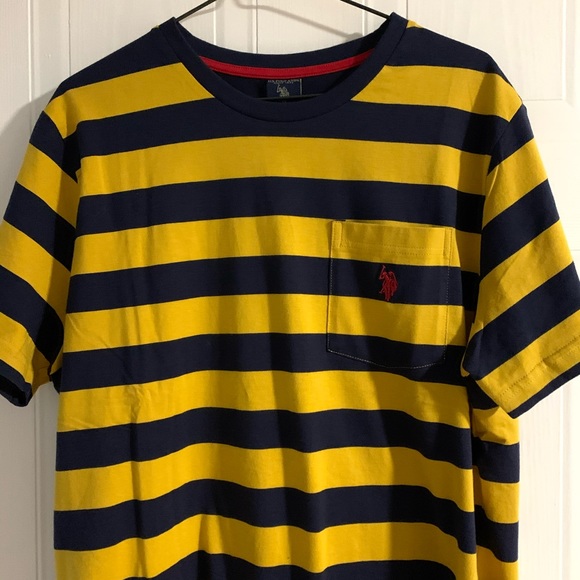Men’s Blue and yellow Polo shirt - Picture 3 of 3